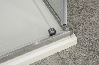 Душевой уголок прямоугольный, хром BelBagno UNO-AH-1-120/80-C-Cr